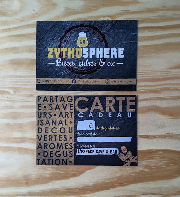 CARTE CADEAU 30 EUROS - la Zythosphere